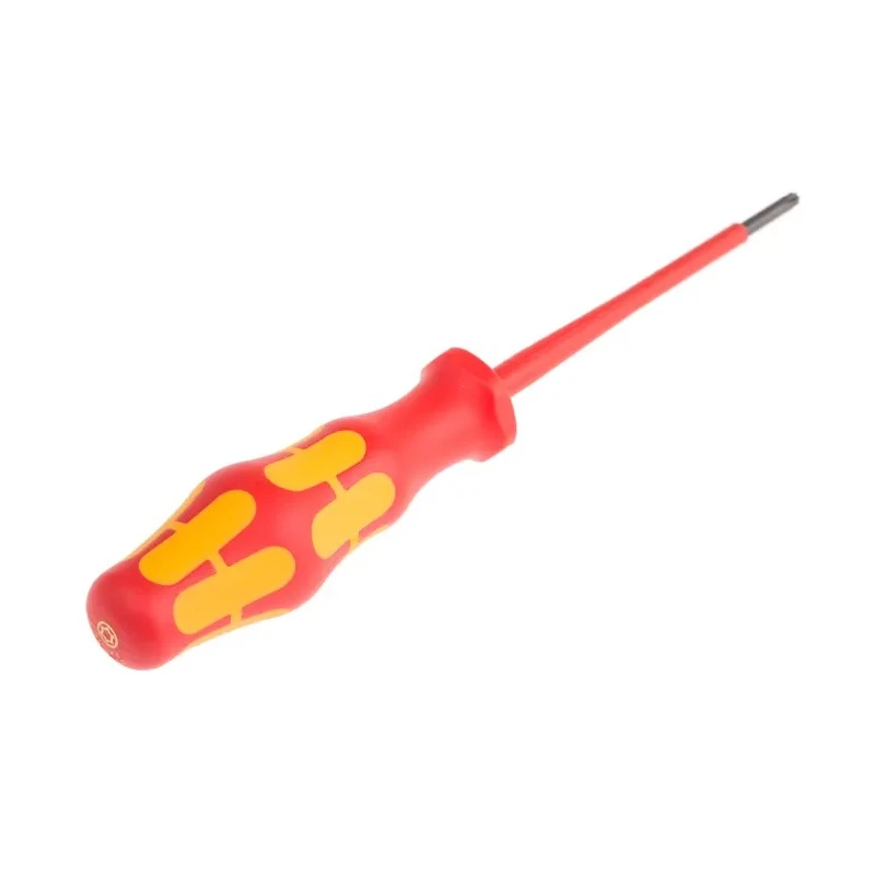 Wera Insulated Screwdriver T10 Tip 80 mm Blade, Bi-Material Handle, VDE/1000V Approved, 161mm Overall 05006170001