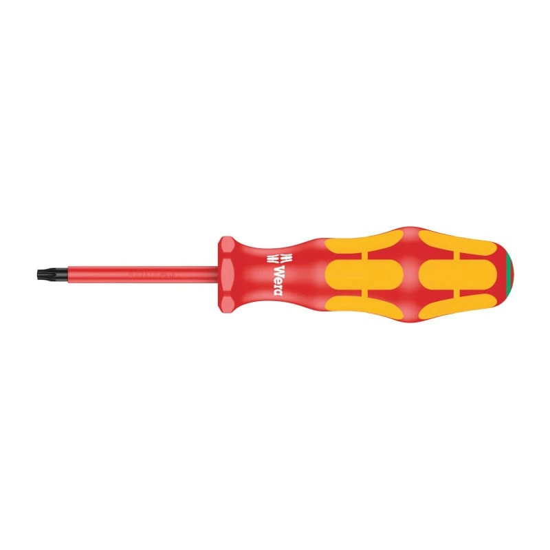 Wera Insulated Screwdriver T20 Tip 80mm Blade Bi-Material Handle IEC 900 VDE 1000V Approved 178mm Overall 05006174001