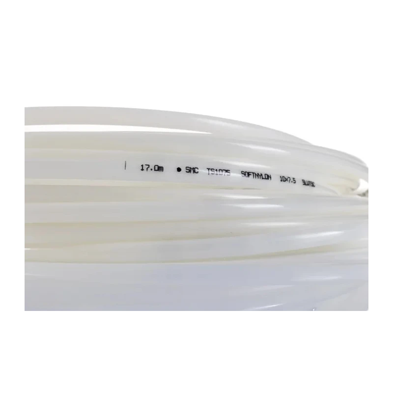 SMC Compressed Air Pipe White Nylon 12, 10 mm Outside Diameter x 7.5 mm Inside Diameter, 20 m Length, Maximum TS1075W-20