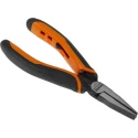 Bahco 5-Piece Flat Nose Plier Set Ergonomic Handle Steel Black Anti-Corrosion 140mm Overall 2421 G-140