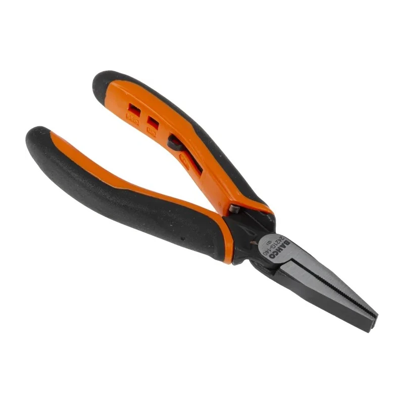 Bahco 5-Piece Flat Nose Plier Set Ergonomic Handle Steel Black Anti-Corrosion 140mm Overall 2421 G-140