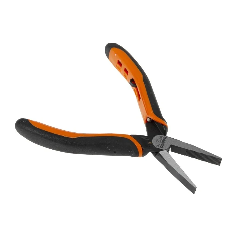 Bahco 5-Piece Flat Nose Plier Set Ergonomic Handle Steel Black Anti-Corrosion 140mm Overall 2421 G-140