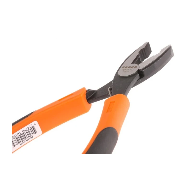 Bahco Combination Plier 200mm Overall Length, 39mm Jaw, Steel Black Finish 2628 G-200 IP