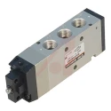 SMC Basic Pneumatic Manual Control Valve Series, Rc, 1/4 in NPT Port, 4 Ports, 2 Positions, Maximum Pressure 1 Mpa VFM200