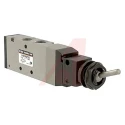 SMC Toggle Lever Pneumatic Manual Control Valve VFM200 Series, 1/4 in NPT, 4 Ports, 2 Positions, Operating NVFM250-N02-08
