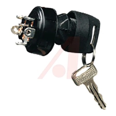 Honeywell Technologies Key Switch, 20A, 3-Way, Screw Terminal, Off-On Operation, Model 84828-07