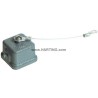 HARTING Protective Cover Han A Series 1 Way Metal Grey 10B Size Top Cable Entry 09200035426