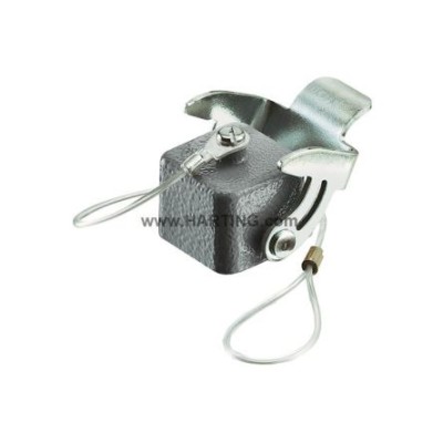 HARTING Protective Cover Han A Series 3 Way Metal Grey 10B Size for Use With Hood 09200035422
