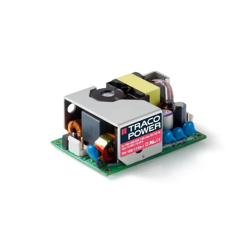 TRACOPOWER 100W Switching Power Supply 12V DC, 8.34A, 85-264V AC Input, PCB Mount TPI 100-112A-J