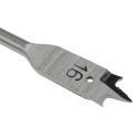 RS PRO Chrome Vanadium Steel Woodwork Flat Drill Bit 16 mm Drill Point Diameter, 152.4 mm Overall Length 184-8083