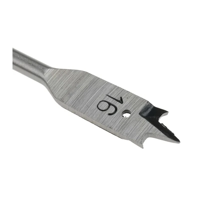 RS PRO Chrome Vanadium Steel Woodwork Flat Drill Bit 16 mm Drill Point Diameter, 152.4 mm Overall Length 184-8083