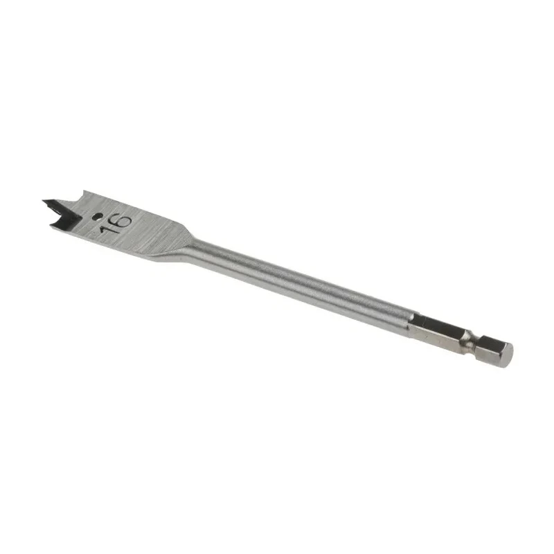RS PRO Chrome Vanadium Steel Woodwork Flat Drill Bit 16 mm Drill Point Diameter, 152.4 mm Overall Length 184-8083