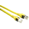 HARTING RJ45 Cat6 Shielded Ethernet Cable Male to Male RJ45 Connectors Yellow Polyurethane 0.5m 09474747104