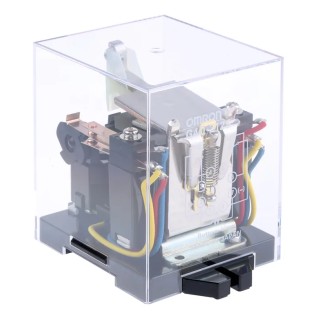 Omron Power Relay, DPDT Contact Configuration, 110V AC Coil Voltage, 5A Switching Current, Plug-In Terminal G4Q-212S 110VAC