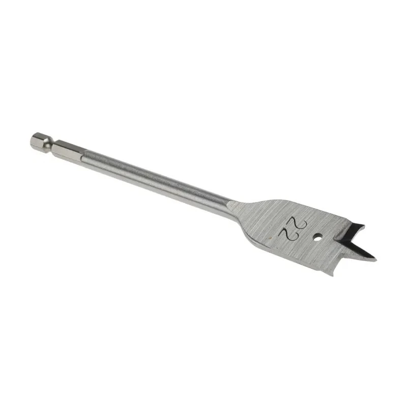 RS PRO Chrome Vanadium Steel Flat Wood Drill Bit 22 mm Drill Point Diameter, 152.4 mm Overall Length 184-8184