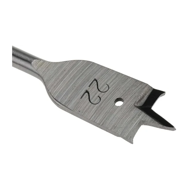 RS PRO Chrome Vanadium Steel Flat Wood Drill Bit 22 mm Drill Point Diameter, 152.4 mm Overall Length 184-8184