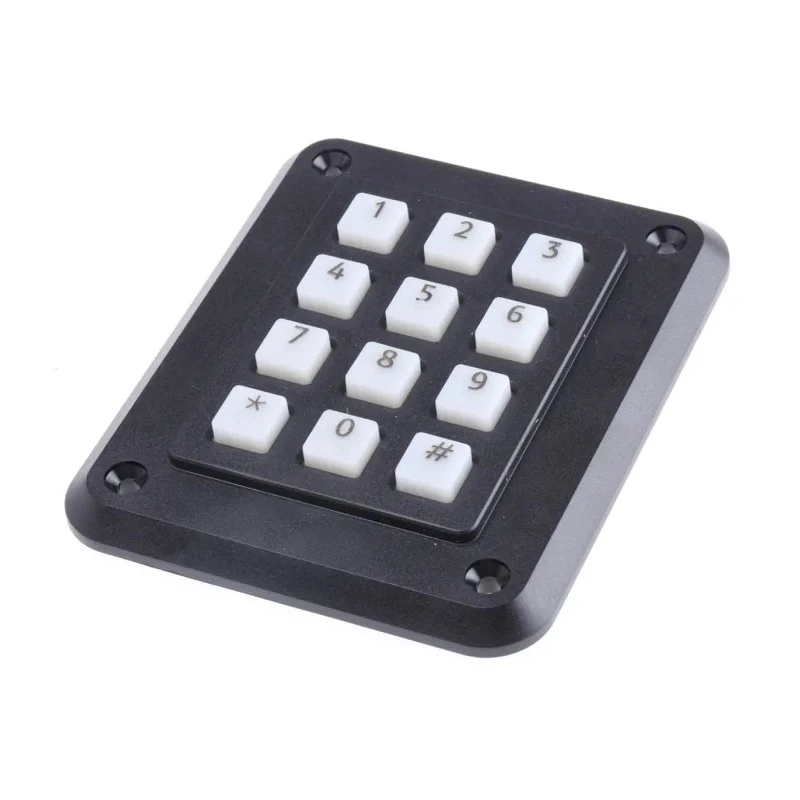 Storm IP65 12 Key Polymer Keypad 12-Key Matrix Output Black Housing Polymer Keys IP65 4x3 Layout 