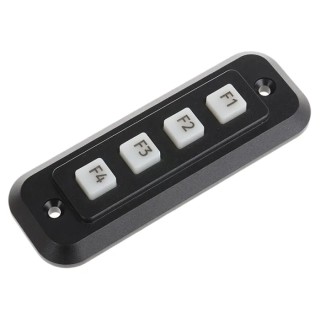 Storm 4 Key Polymer Keypad IP54 Black Housing 4x1 Layout IP54 