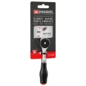 Facom 1/4 in Ratchet with Bi-Material Elastomer Handle Chrome Vanadium Steel Satin Chrome 120mm R.PE360PB