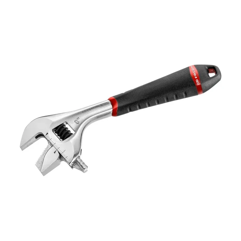 Facom Adjustable Spanner 33 mm Jaw Capacity, 201mm Overall Length, Chrome Vanadium Steel Metal Handle 101.8GR