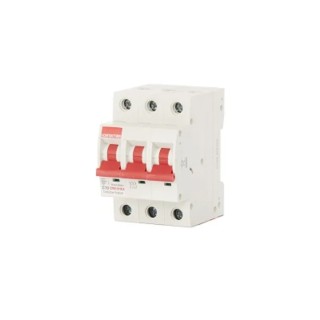 Contactum Miniature Circuit Breaker 3-Pole 10A Type C 415V ac 10 kA Breaking Capacity CPB1010C3
