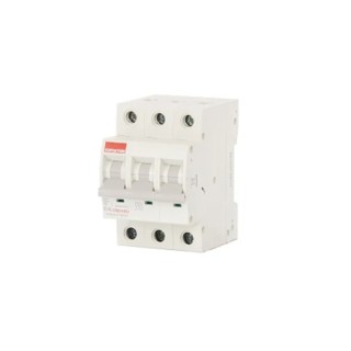 Contactum Defender B Board DDB Miniature Circuit Breaker, 3-Pole, 16A, Type D, 415V AC, 10 kA Breaking Capacity CPB1016D3