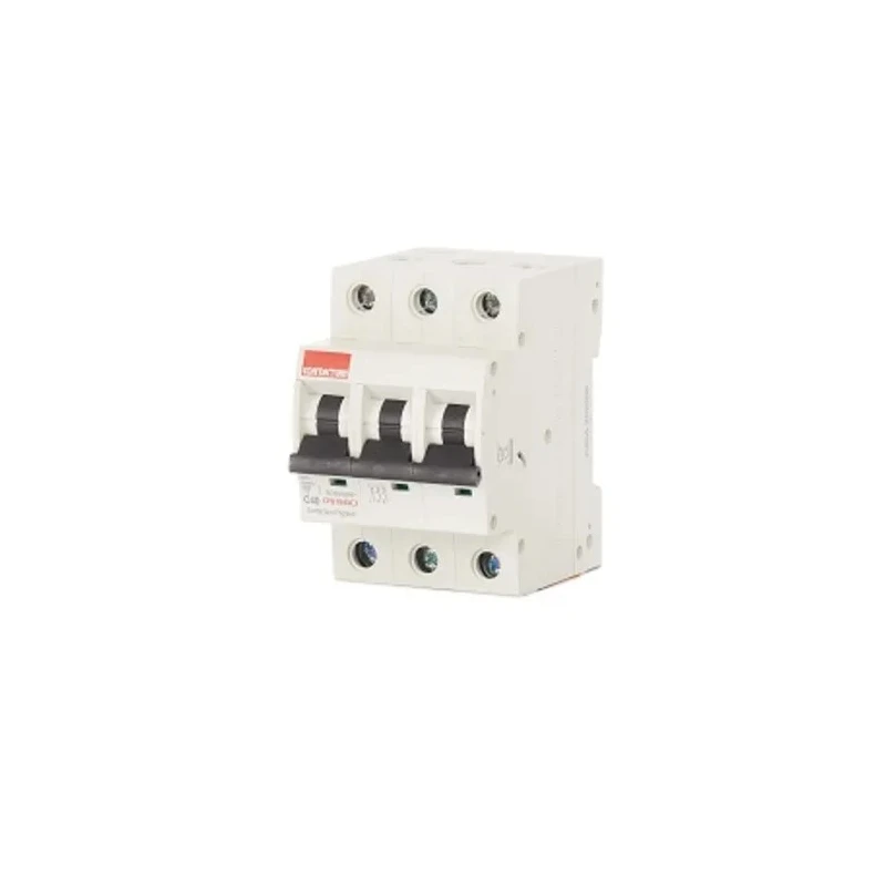 Contactum Defender B Board DDB Miniature Circuit Breaker, 3-Pole, 40A, Type C, 415V AC, 10 kA Breaking Capacity CPB1040C3