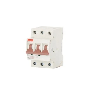 Contactum Defender B Board DDB Miniature Circuit Breaker, 3-Pole, 63A, Type C Tripping, 415V AC, 10 kA Breaking CPB1063C3