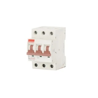 Contactum Miniature Circuit Breaker 3-Pole 63A Type D 415V AC 10 kA Breaking Capacity CPB1063D3