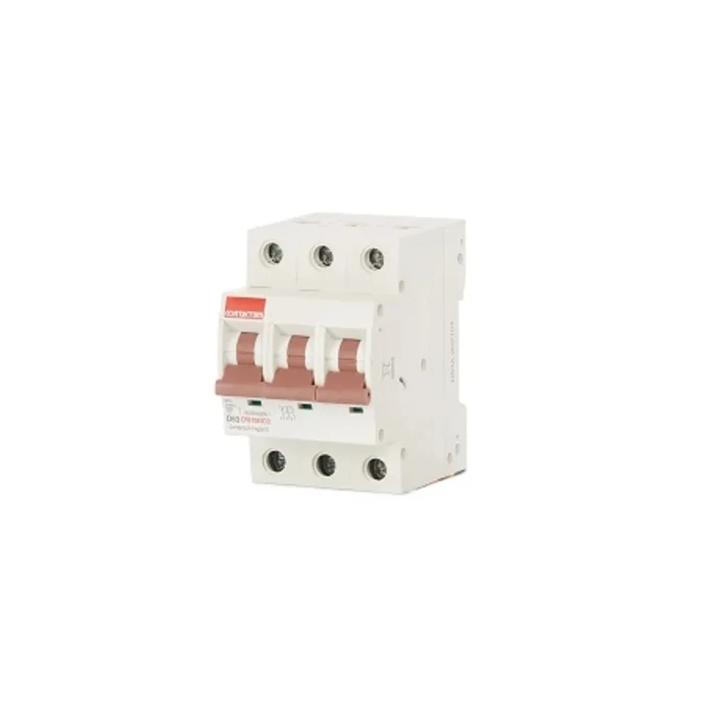 Contactum Miniature Circuit Breaker 3-Pole 63A Type D 415V AC 10 kA Breaking Capacity CPB1063D3
