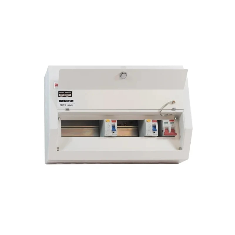 Contactum Steel Consumer Unit 12 Way, 100A Current Rating, 220-250V Voltage, BS EN 61439-3 Defender DDS12188MS