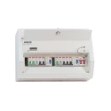 Contactum Steel 12-Way Consumer Unit 100A 250V BS EN 61439-3 Defender DDS12188MS-P01