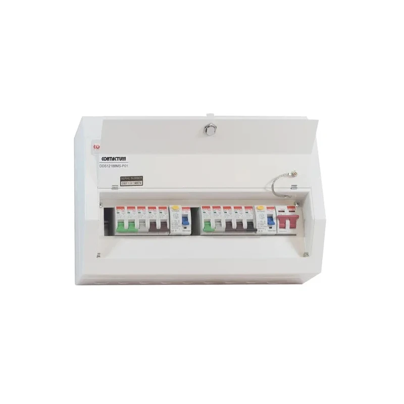 Contactum Steel 12-Way Consumer Unit 100A 250V BS EN 61439-3 Defender DDS12188MS-P01