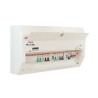 Contactum Steel 14-Way Consumer Unit 250V 100A BS EN 61439-3 Defender DDS14188SPMS-P01
