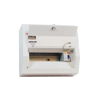 Contactum Steel Consumer Unit 10-Way 80A 220-250V White Housing BS EN 61439-3 Defender DR108MS
