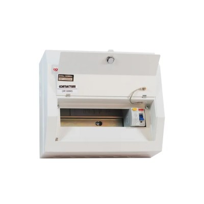 Contactum Steel Consumer Unit 10-Way 80A 220-250V White Housing BS EN 61439-3 Defender DR108MS