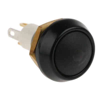 ITW Switches Illuminated Miniature Momentary Push Button Switch Panel Mount SPST 13.6 mm Cutout Green LED 59-411G