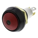 ITW Switches Illuminated Miniature Push Button Switch, Momentary, Panel Mount, 13.6 mm Cutout, SPST, Green LED 59-412G