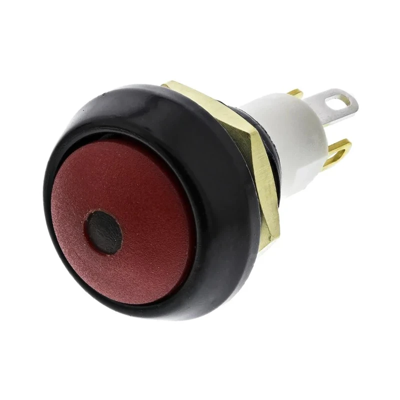 ITW Switches Illuminated Miniature Push Button Switch, Momentary, Panel Mount, 13.6 mm Cutout, SPST, Green LED 59-412G