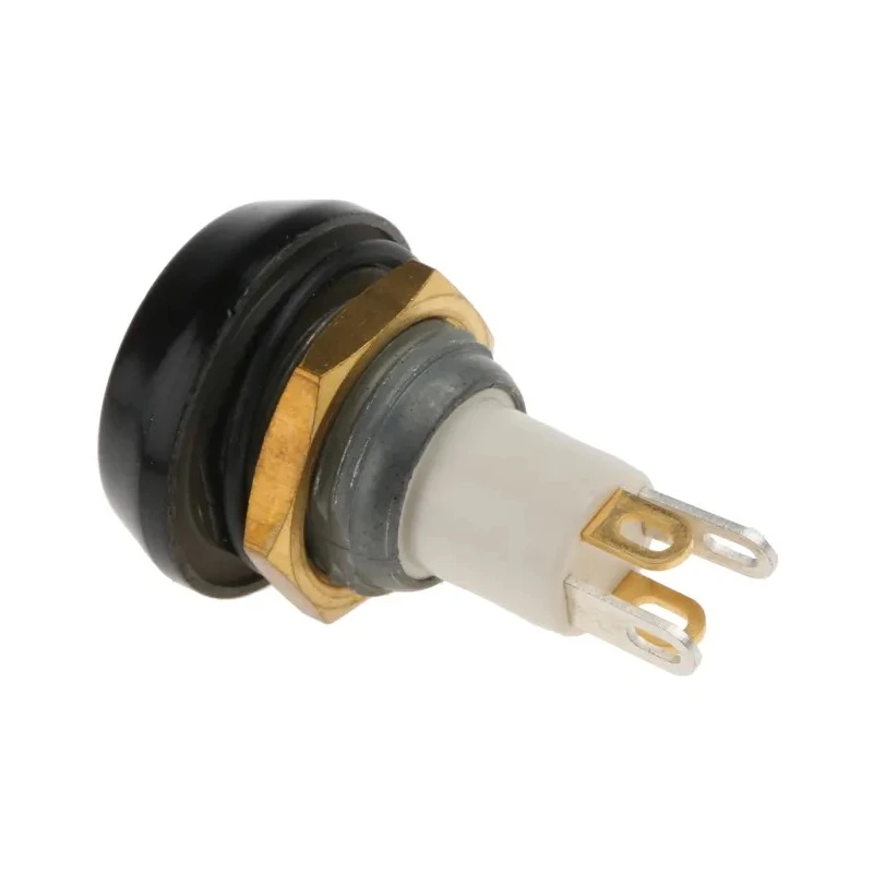 ITW Switches Illuminated Miniature Momentary Push Button Switch Panel Mount SPST 13.6 mm Cutout Green LED 59-411G