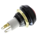 ITW Switches Illuminated Miniature Push Button Switch, Momentary, Panel Mount, 13.6 mm Cutout, SPST, Green LED 59-412G