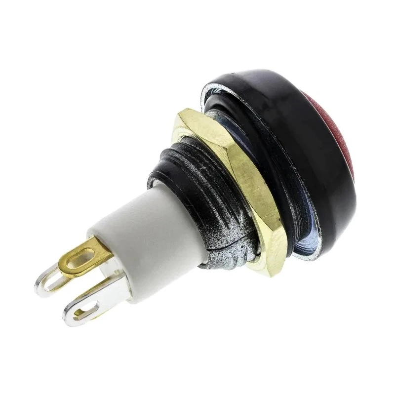 ITW Switches Illuminated Miniature Push Button Switch, Momentary, Panel Mount, 13.6 mm Cutout, SPST, Green LED 59-412G