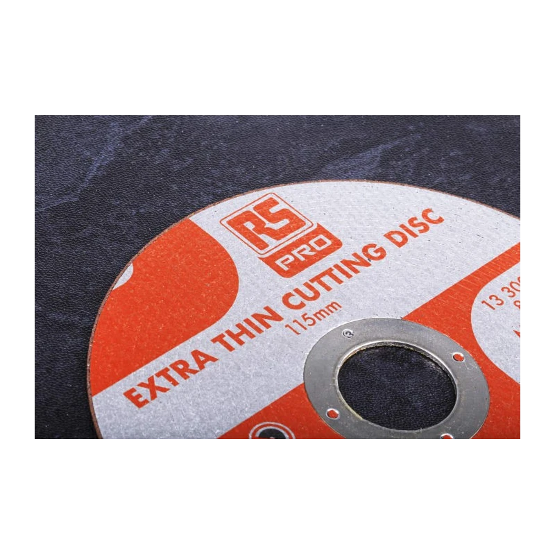 RS PRO Aluminium Oxide Abrasive Disc 115 mm Diameter, P80 Grit, 13300 RPM Maximum Speed, Pack of 5 184-9245