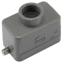 HARTING Han B Range Top Entry Hood Die Cast Aluminium Body M25 Thread IP65, IP66, IP67 19300101441