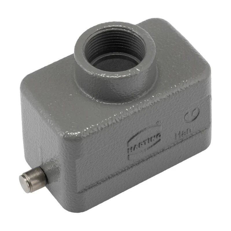 HARTING Han B Range Top Entry Hood Die Cast Aluminium Body M25 Thread IP65, IP66, IP67 19300101441