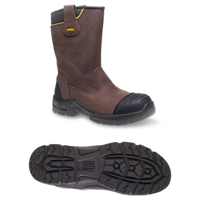 DeWALT Millington Black Composite Toe Capped Men's Safety Boots Size 10 UK, EU 44, SRC Slip Resistant, CE EN MILLINGTON 10