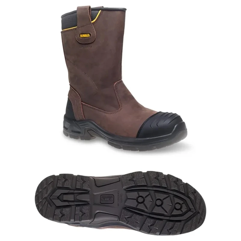 DeWALT Millington Black Composite Toe Capped Men's Safety Boots Size 10 UK, EU 44, SRC Slip Resistant, CE EN MILLINGTON 10