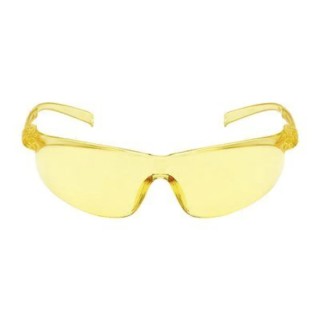 3M Tora Safety Glasses Rimless Wrap-Around Polycarbonate Frame Yellow Polycarbonate Lens Anti-Fog Anti-Scratch 7150103