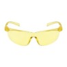 3M Tora Safety Glasses Rimless Wrap-Around Polycarbonate Frame Yellow Polycarbonate Lens Anti-Fog Anti-Scratch 7150103