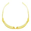 3M Tora Safety Glasses Rimless Wrap-Around Polycarbonate Frame Yellow Polycarbonate Lens Anti-Fog Anti-Scratch 7150103